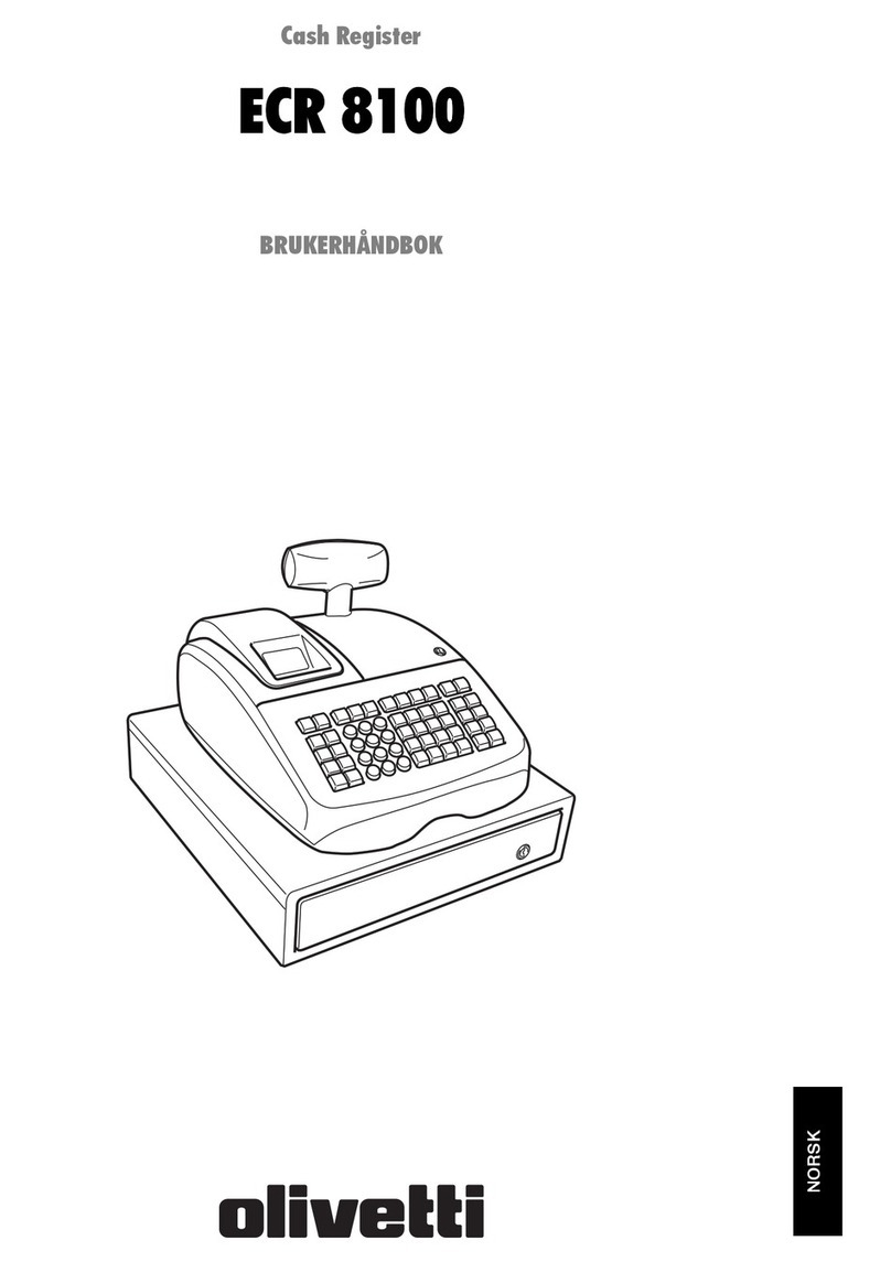 Olivetti ECR 8100 Brukerhåndbok