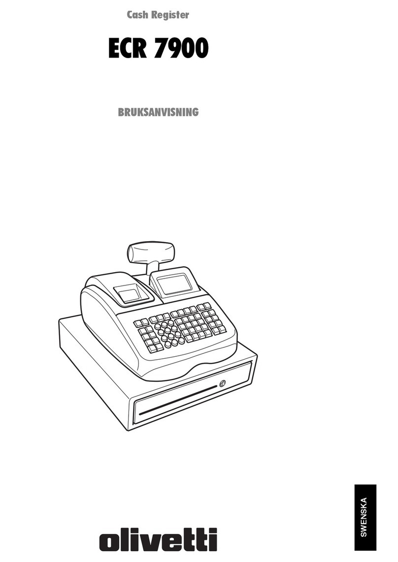 Olivetti ECR 7900 Bruksanvisning