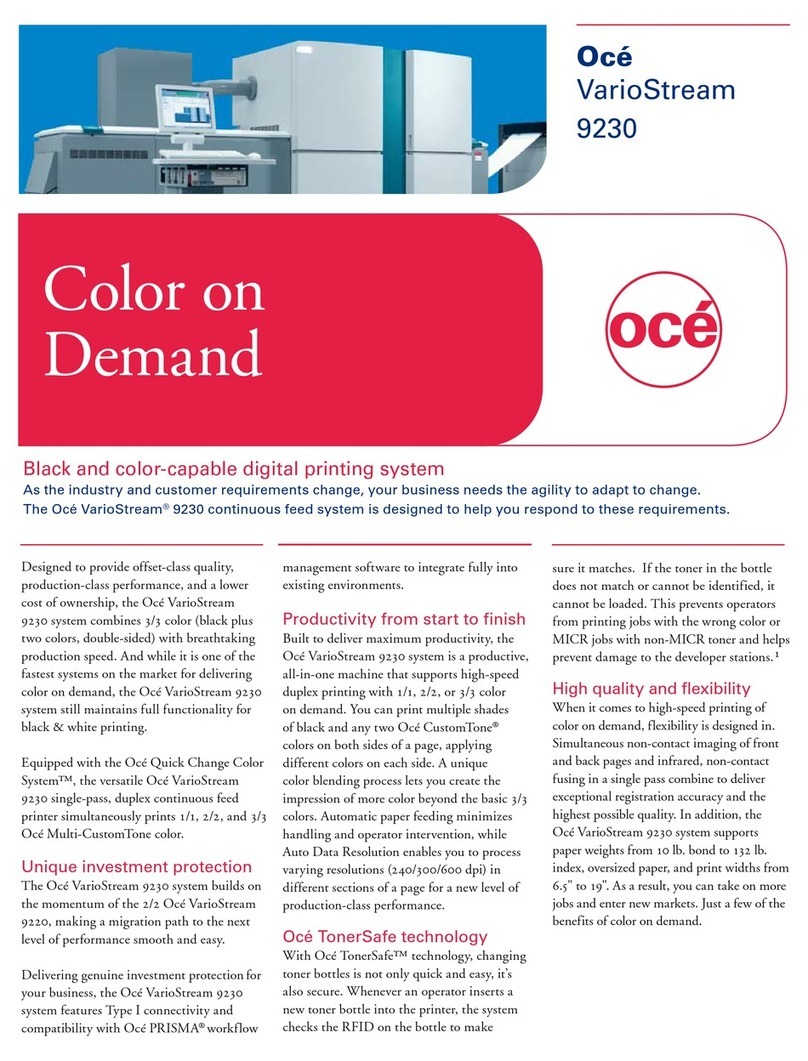 Oce VarioStream 9230 User manual