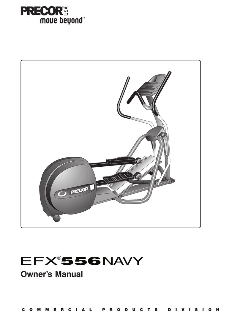 Precor Move Beyond EFX556 NAVY User manual