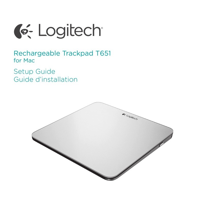 Logitech Rechargeable Trackpad Setup guide