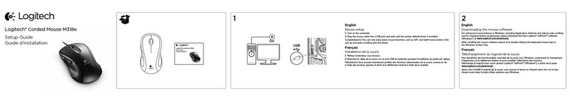 Logitech M318e User manual