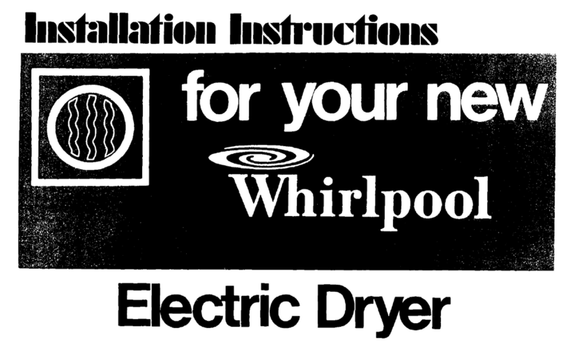 Whirlpool LDE7800W1 installation guide