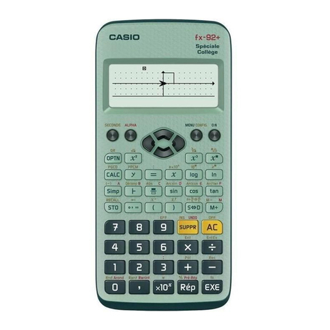 Casio fx-92B User manual