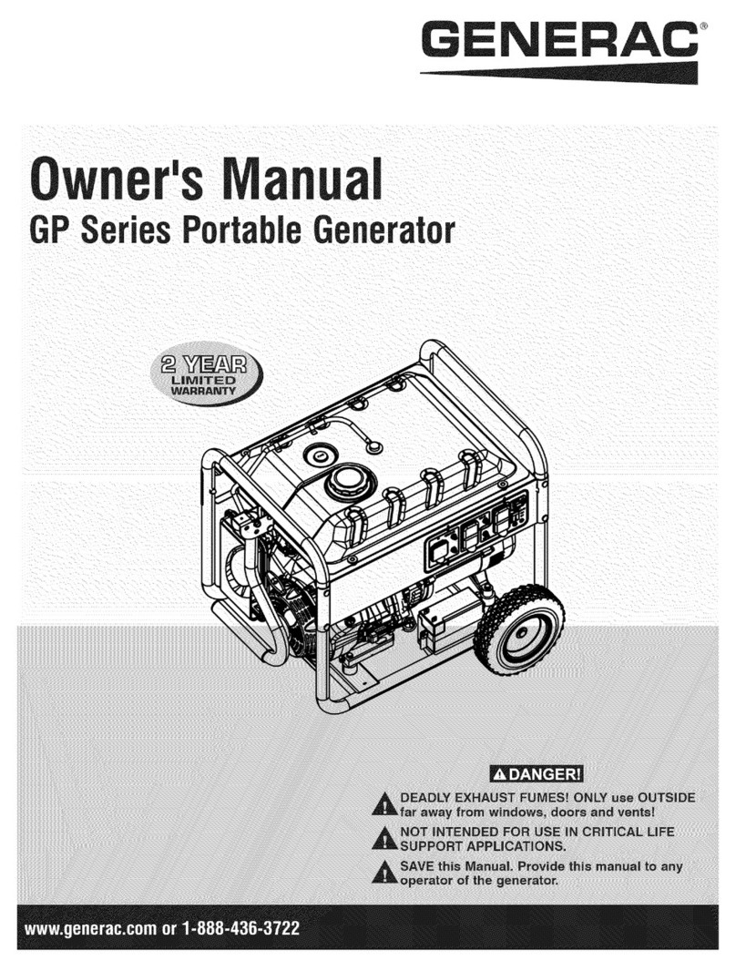 Generac Power Systems GP Series User manual