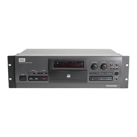 HHB CDR800 User manual