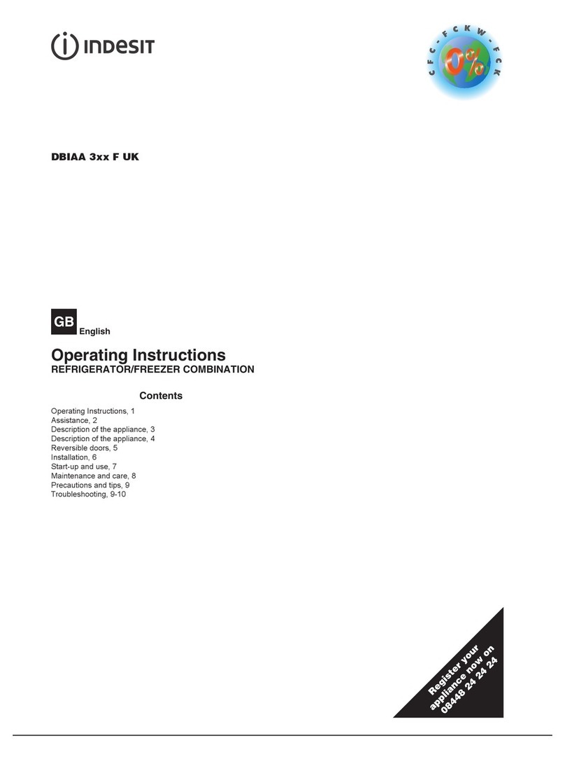 Indesit DBIAA 3xx F operating instructions