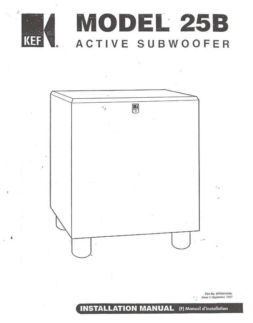 KEF 25B User manual