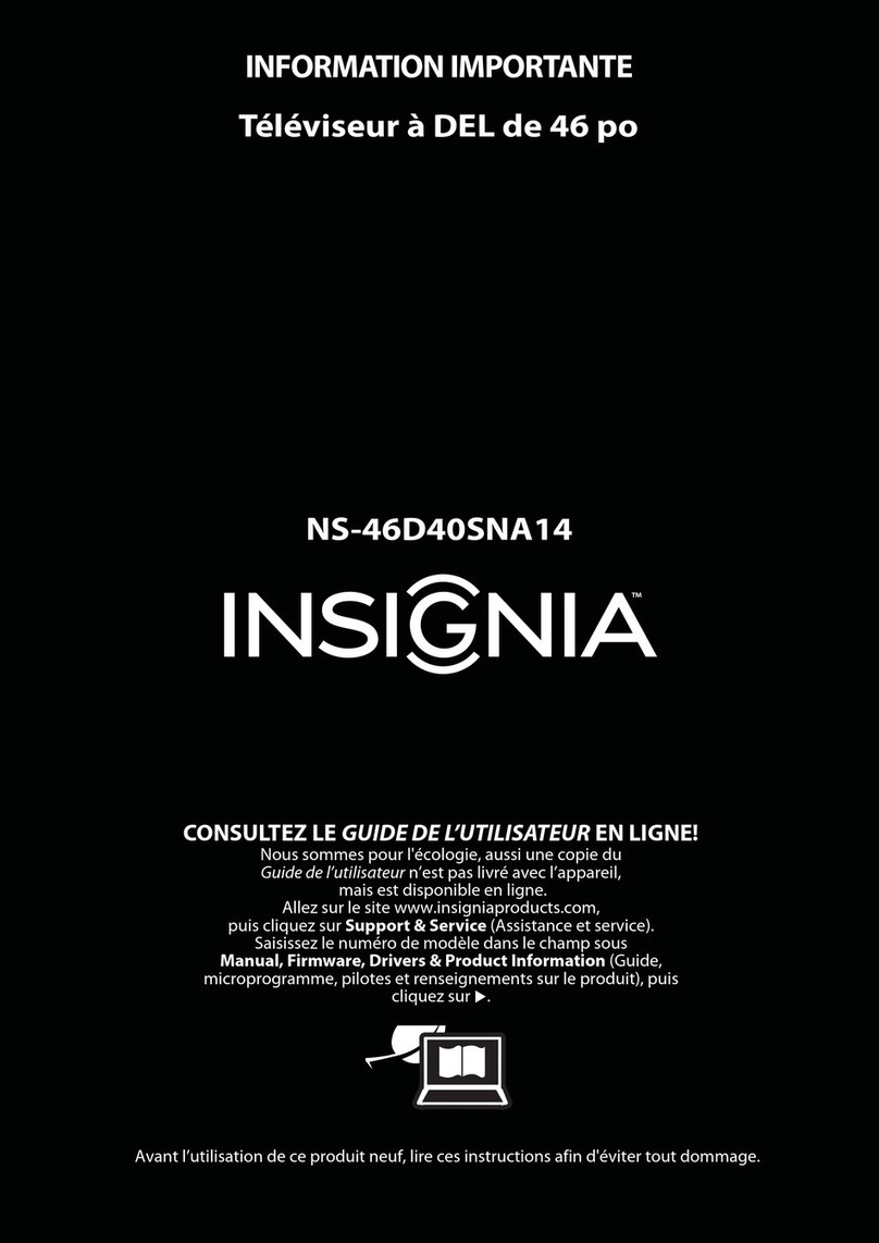 Insignia NS-46D40SNA14 Operating manual