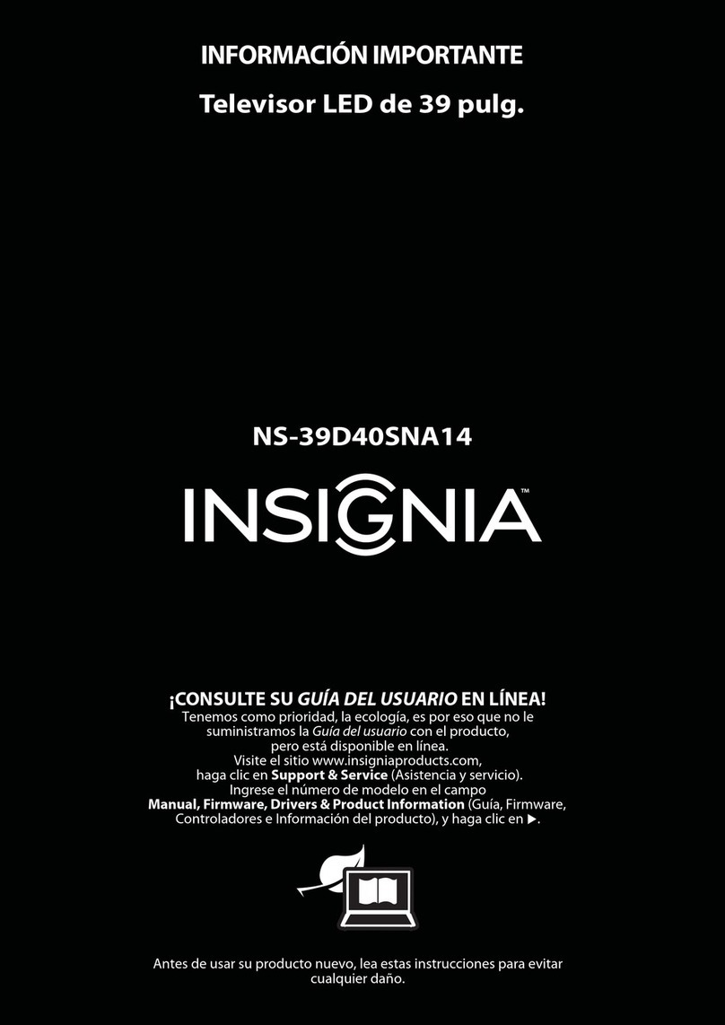 Insignia NS-39D40SNA14 User manual