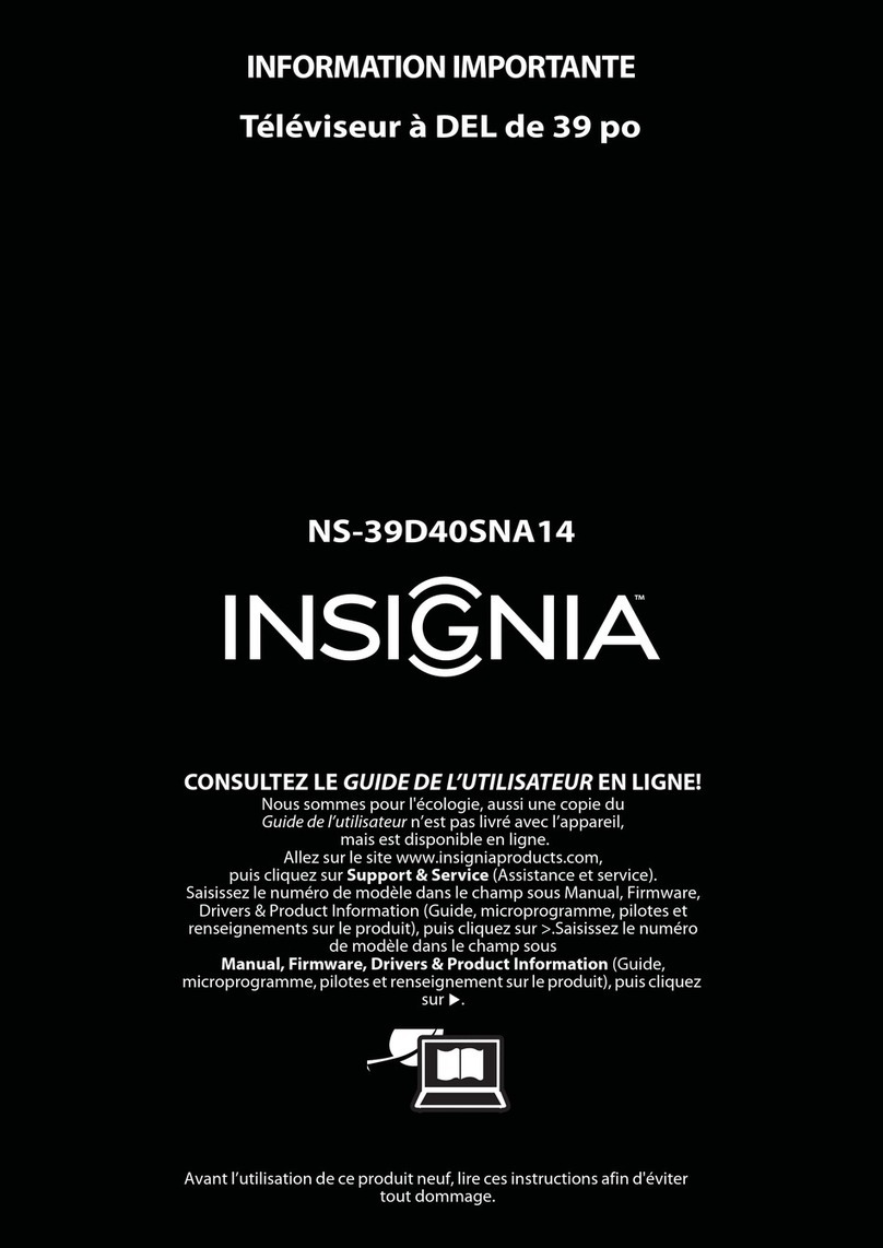 Insignia NS-39D40SNA14 User manual
