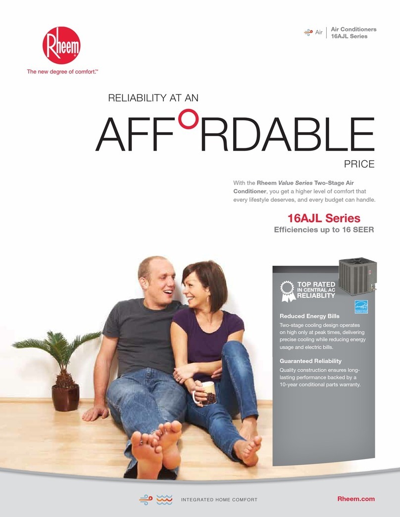 Rheem 16AJL SERIES User manual