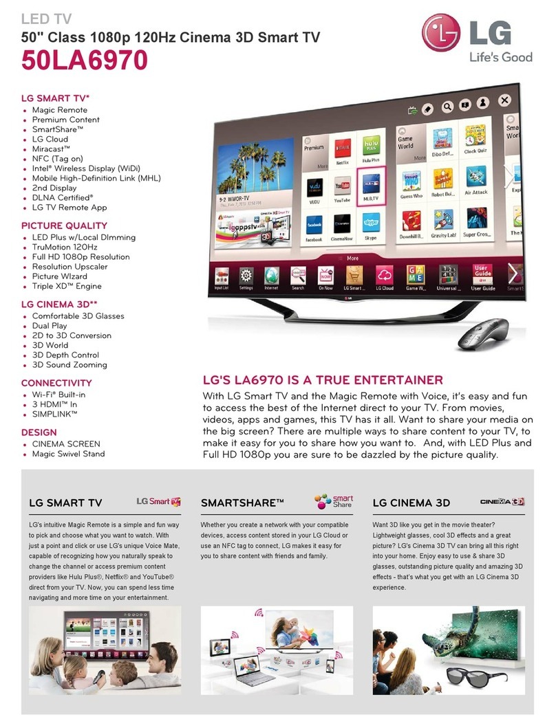 LG 50LA6970 User manual