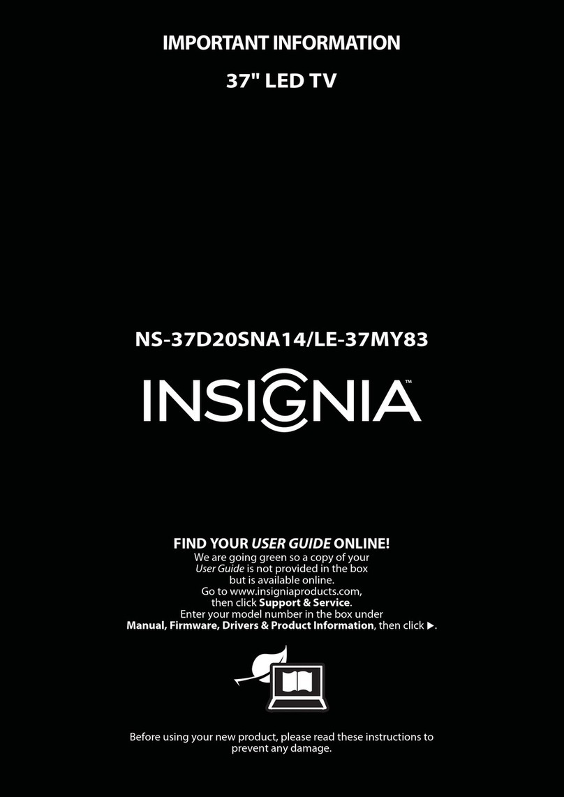 Insignia NS-37D20SNA14 Operating manual