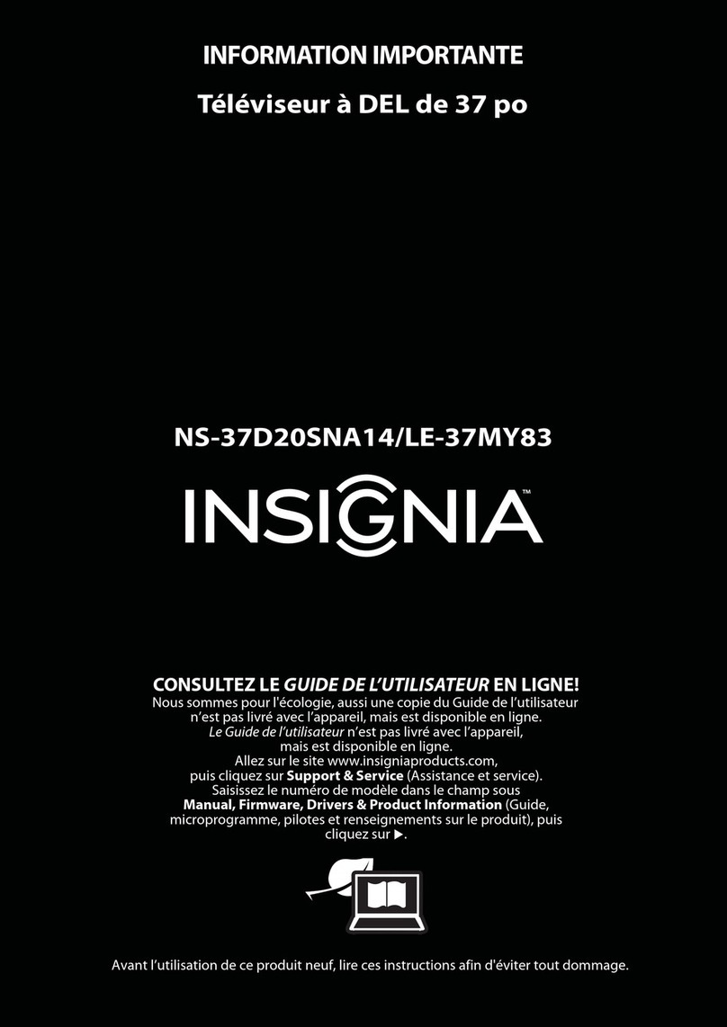 Insignia NS-37D20SNA14 Operating manual