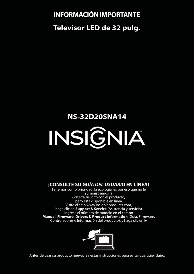 Insignia NS-32D20SNA14 Operating manual