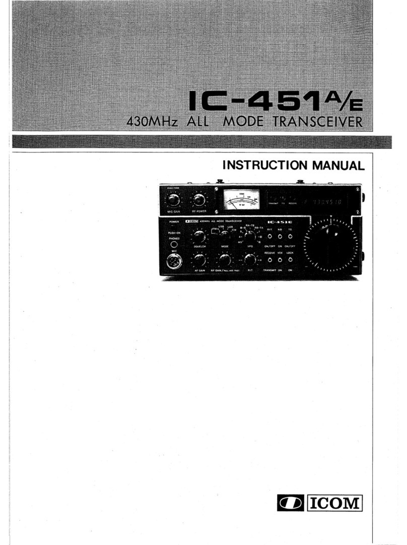 Icom IC-451A instruction manual