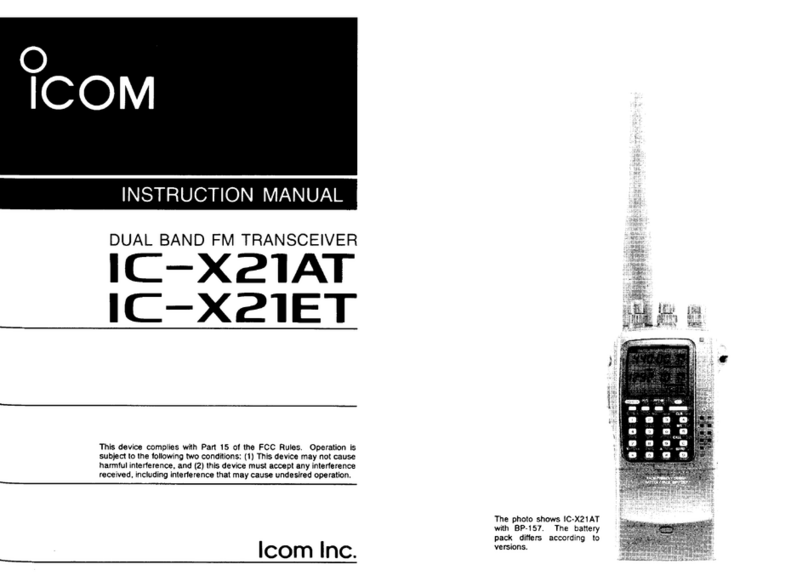 Icom IC-X21AT User manual