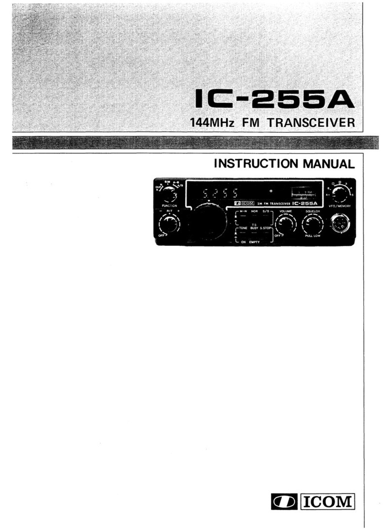 Icom IC-255A User manual