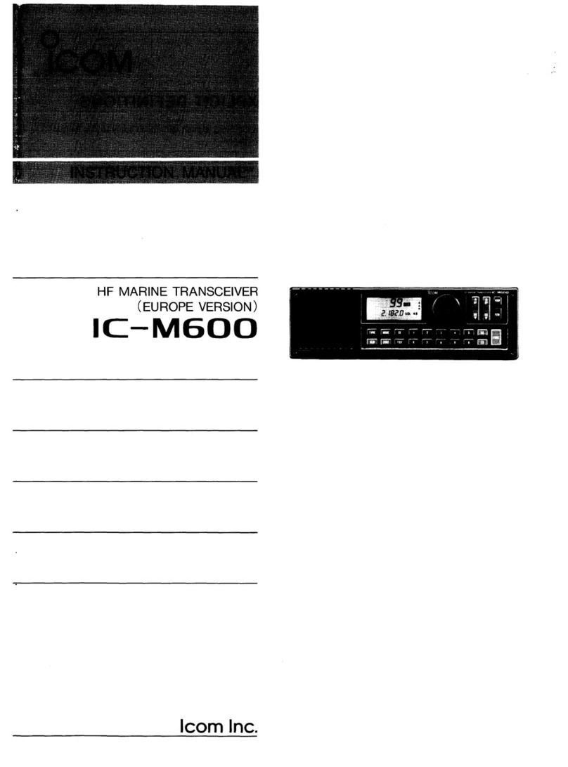 Icom IC-M600 User manual