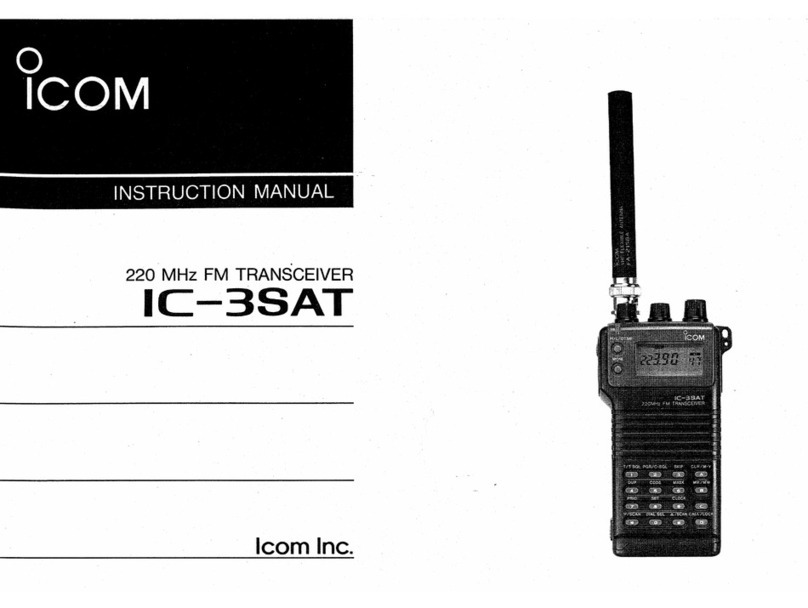 Icom IC-3SAT User manual
