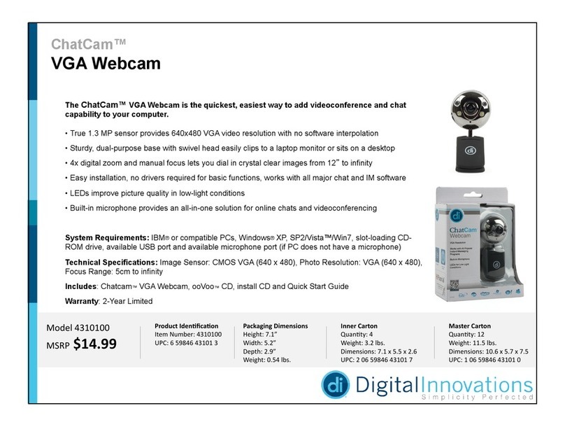 Digital Innovations ChatCam 4310100 Owner's manual