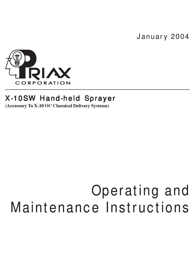 Priax X-10SW Operating and maintenance instructions