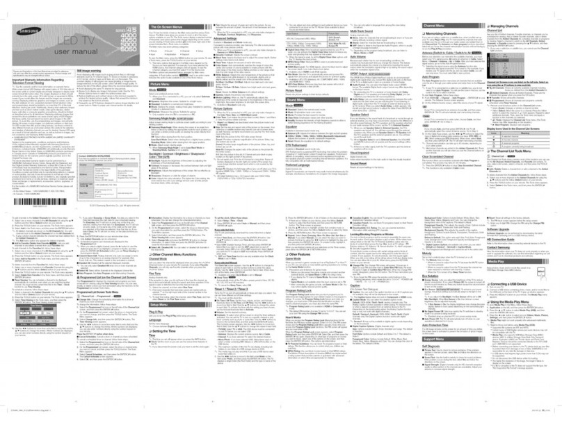 Samsung UN32F5000 User manual