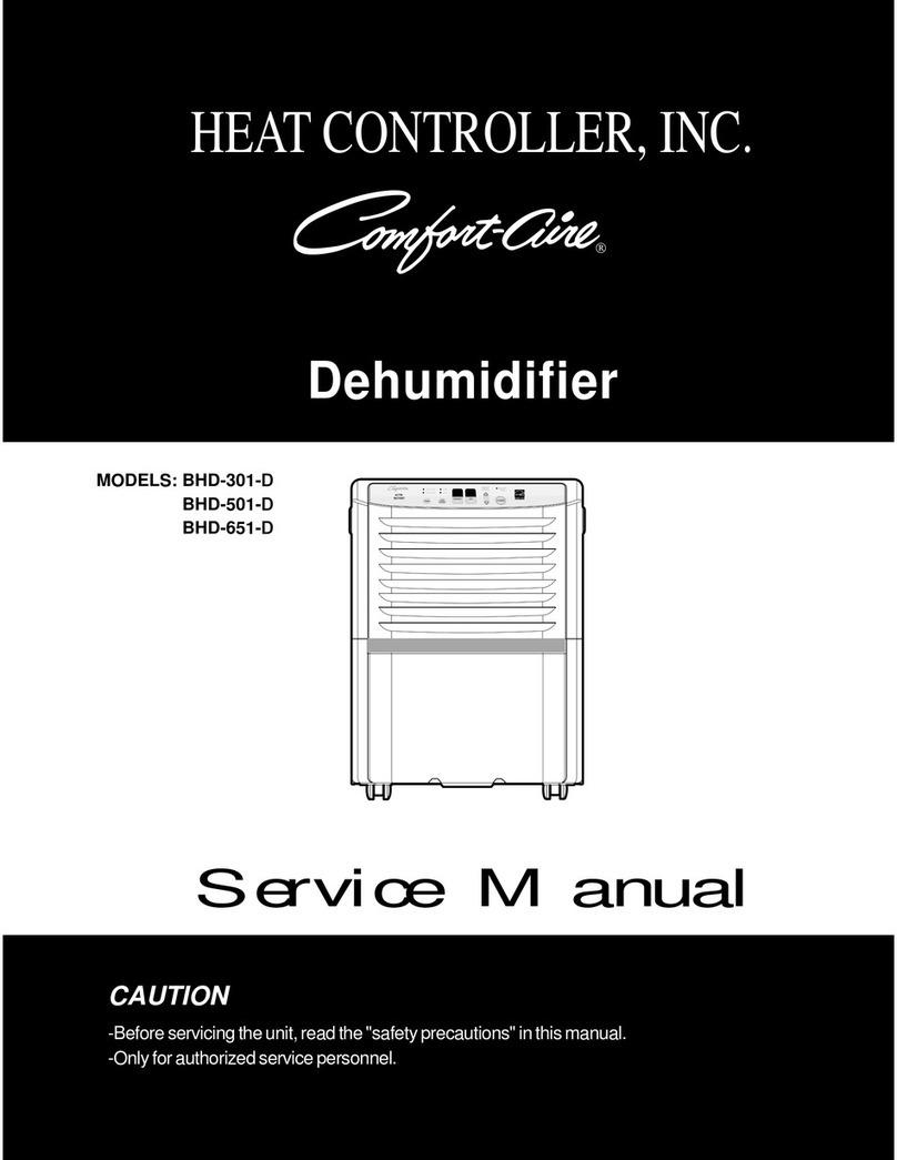 Heat Controller Comfort-aire BHD-301-D Service manual