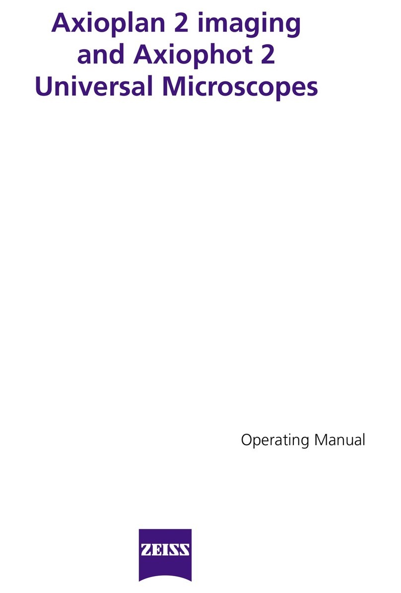 Zeiss Axioplan 2 imaging and Axiophot 2 operating manual