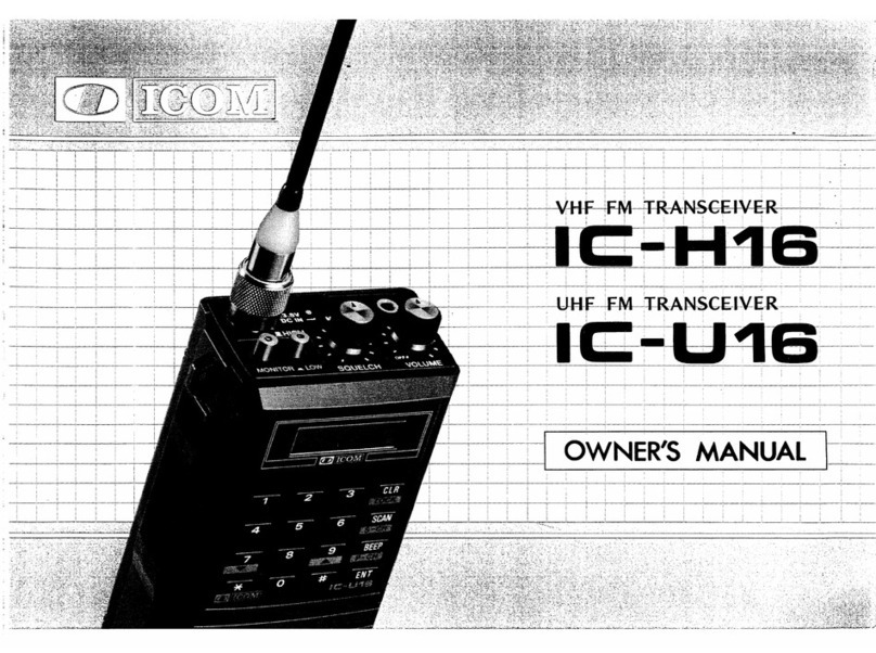Icom IC-H16 owner's manual