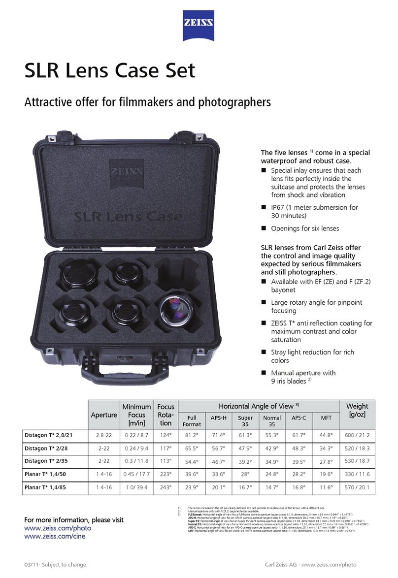 Zeiss SLR Lens Case Set Information