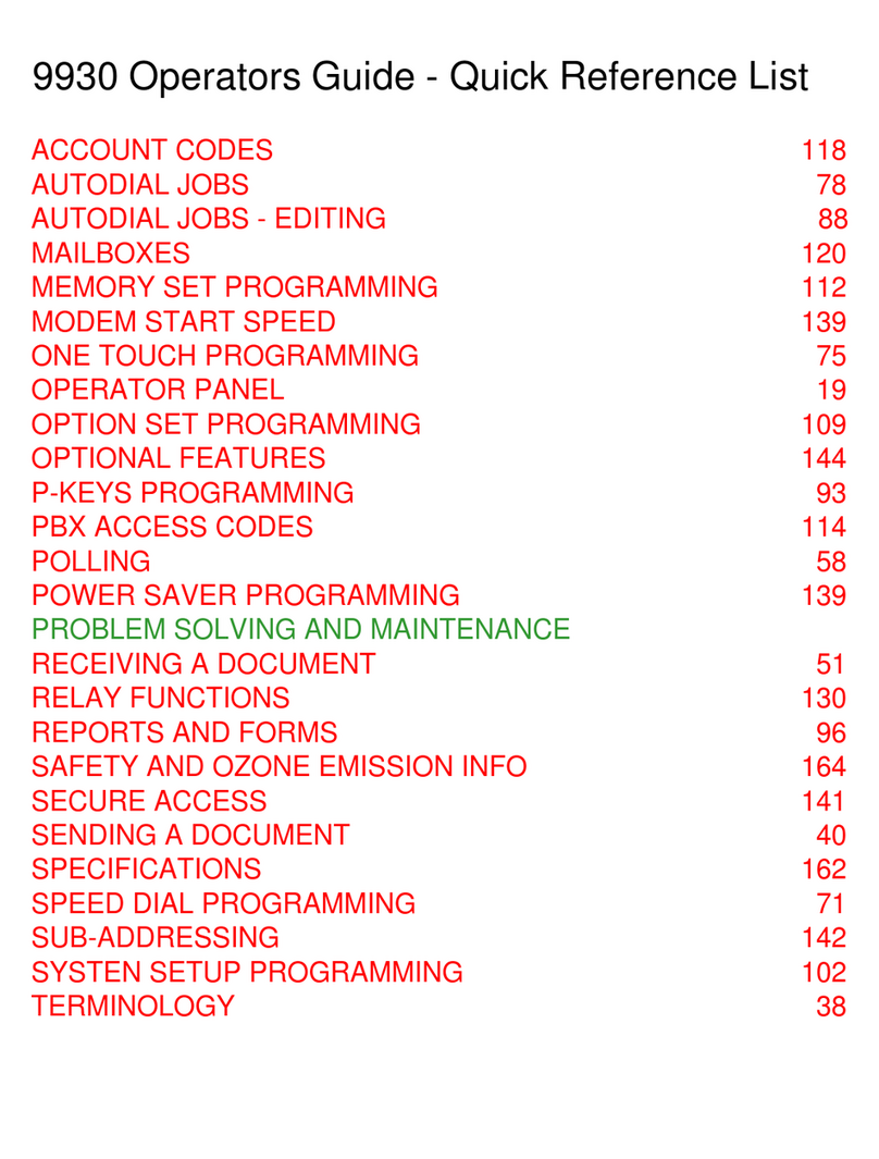 Pitney Bowes 9930 Operator's guide