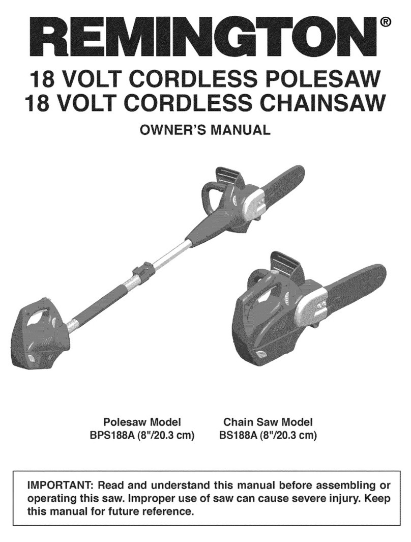 Remington BPS188A owner's manual