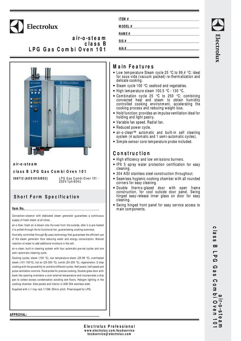 Electrolux air-o-steam class B LPG Gas Combi Oven 101 How to use