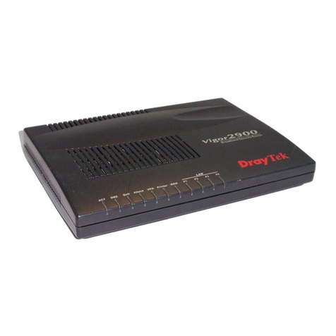 Draytek Vigor2900 Series Security Router user guide