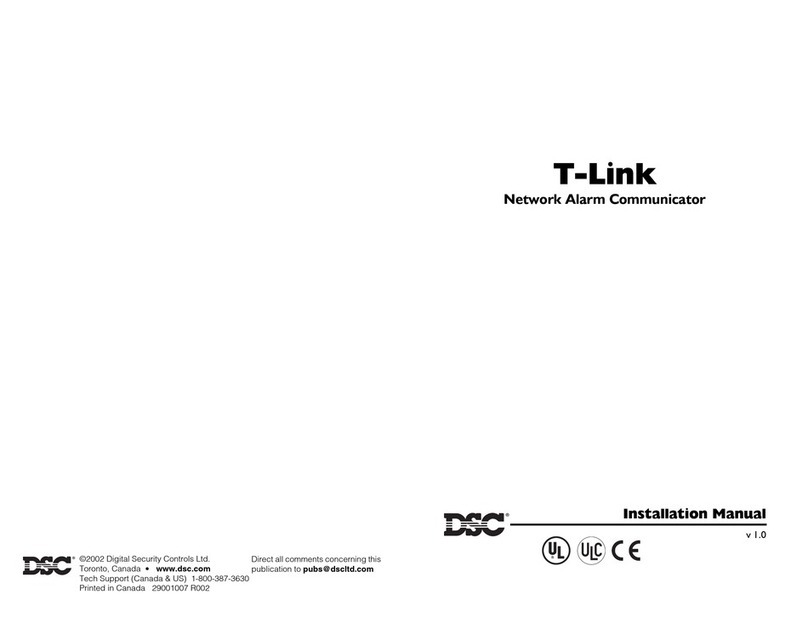 DSC Network Alarm Communicator User manual