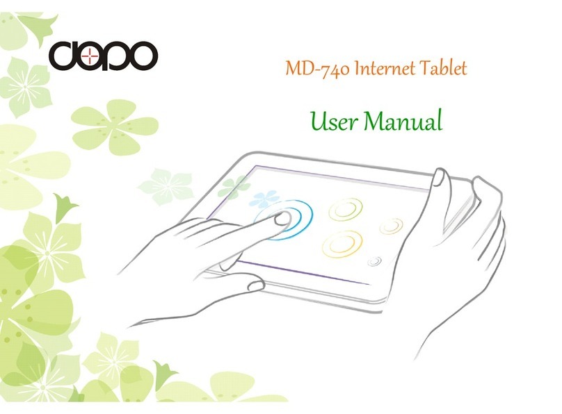 Dopo Internet Tablet MD-740 User manual