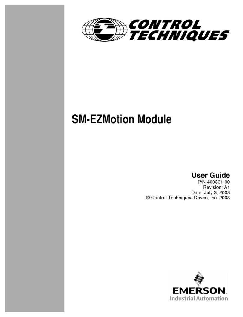 Emerson SM-EZMotion Module P/N 400361-00 User manual