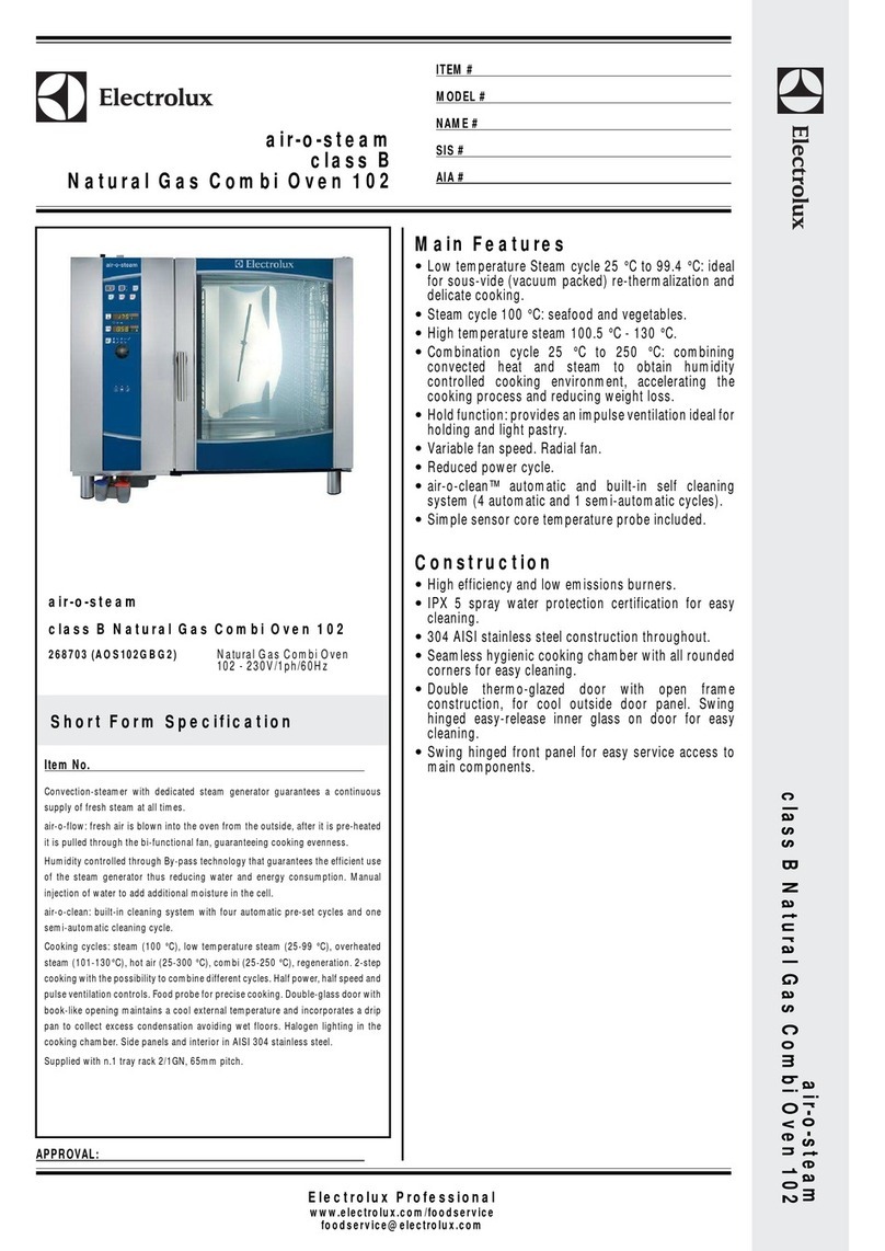 Electrolux air-o-steam class B Natural Gas Combi Oven... How to use
