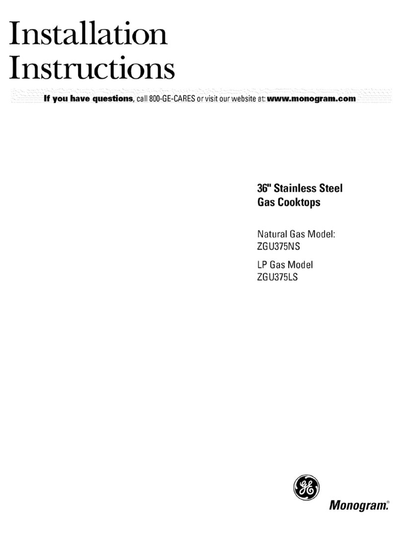 GE Monogram ZGU375NS User manual