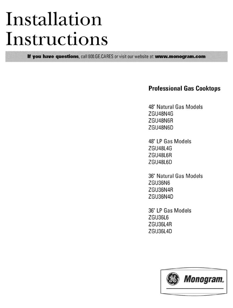GE Monogram ZGU48N4G User manual