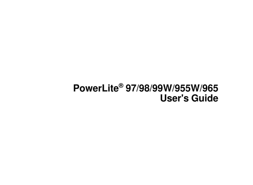 Epson PowerLite 955W User manual