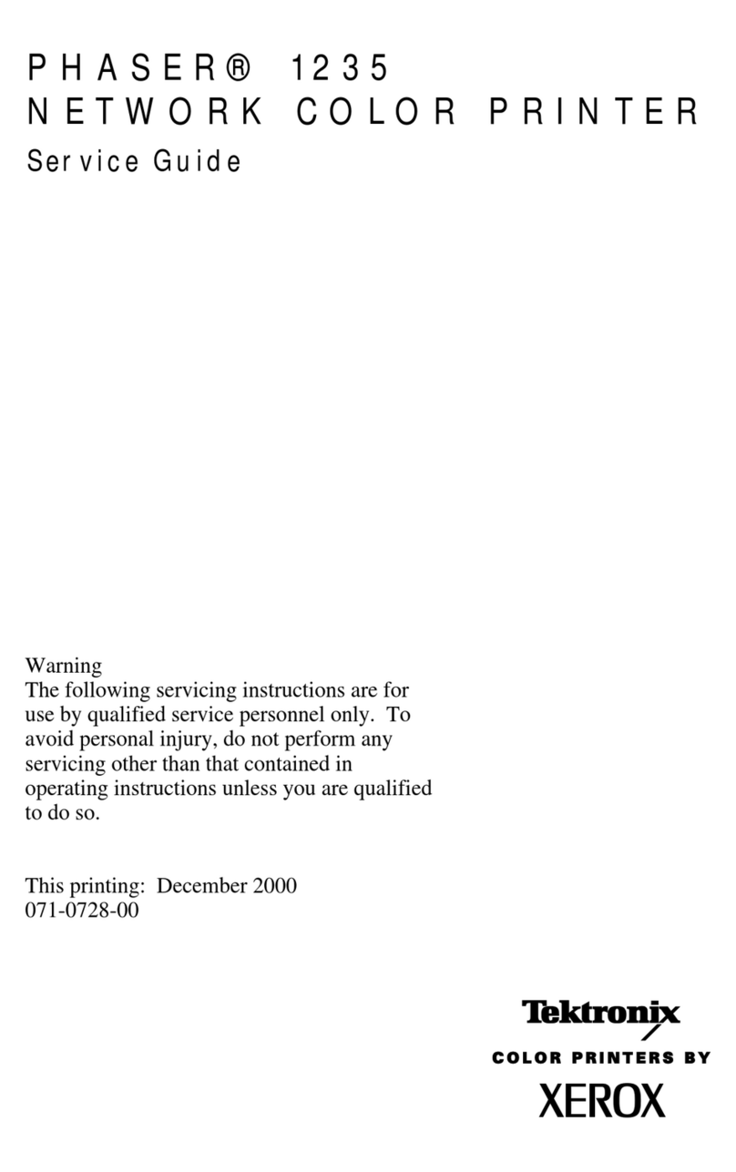 Xerox 1235DT - Phaser Color Solid Ink Printer User manual