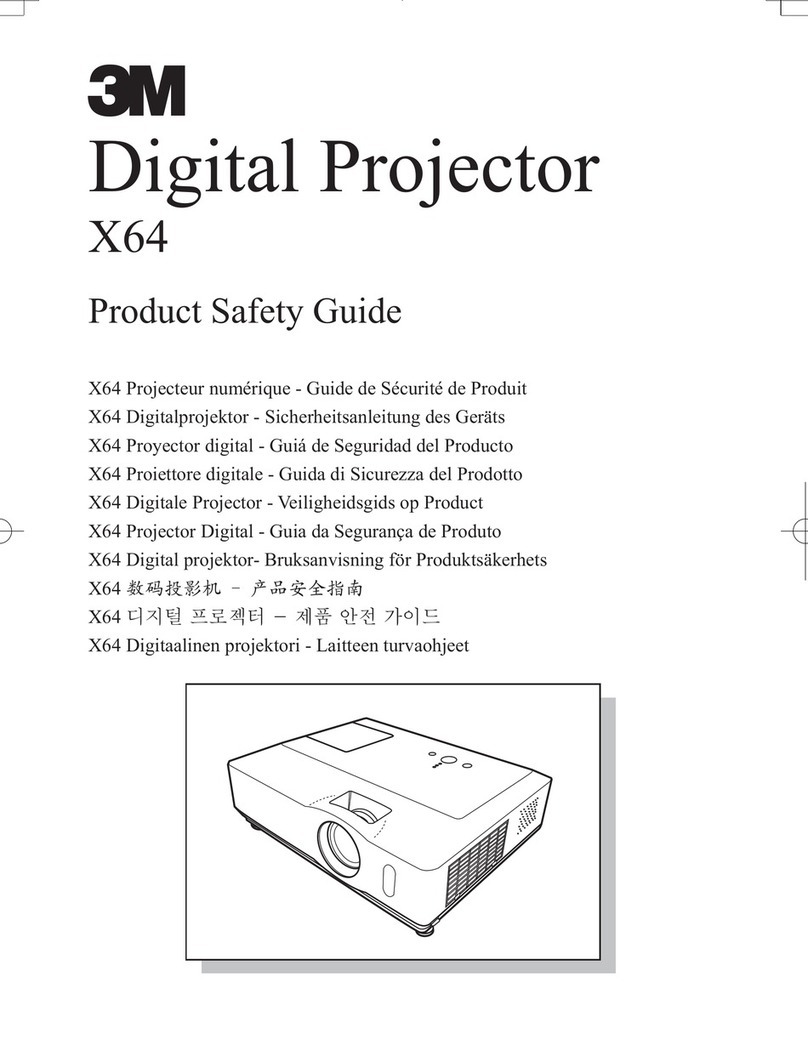 3M Digital Projector X64 Operating manual