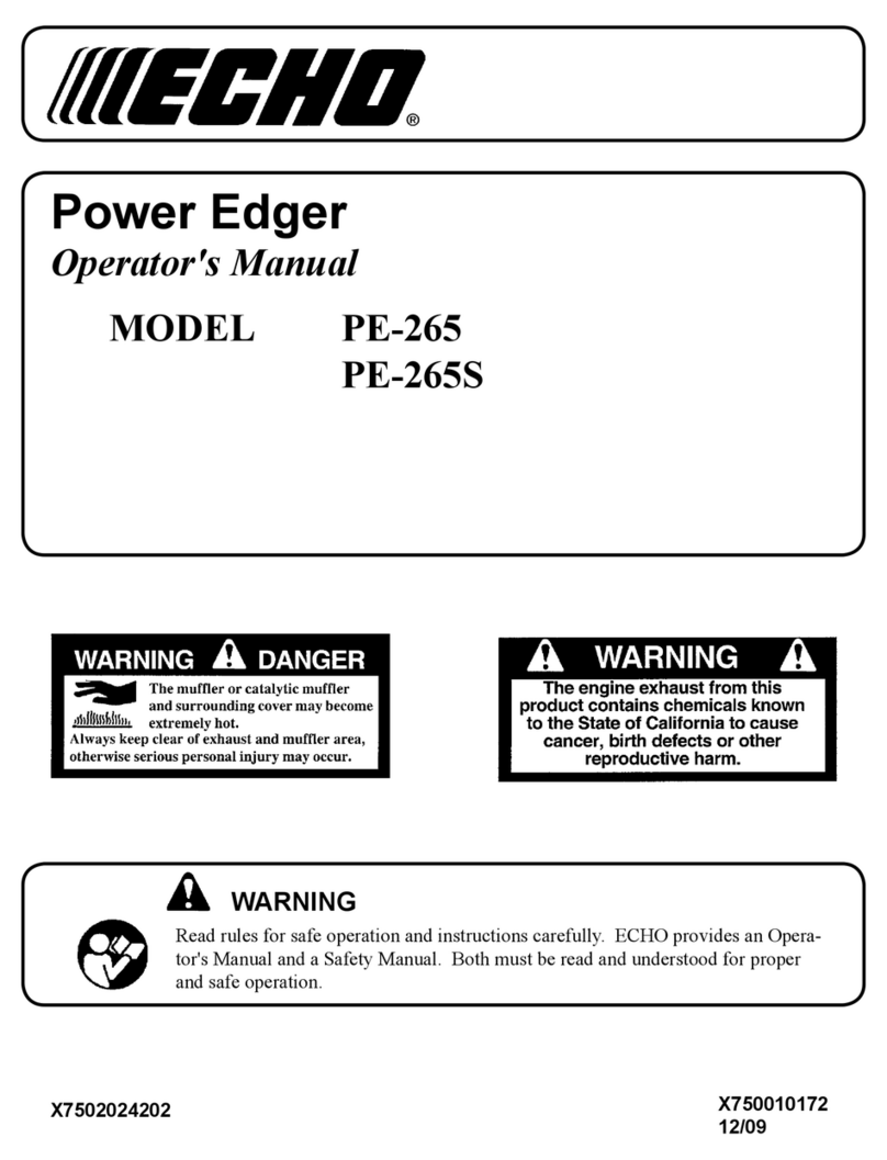 Echo Power Edger PE-265 User manual