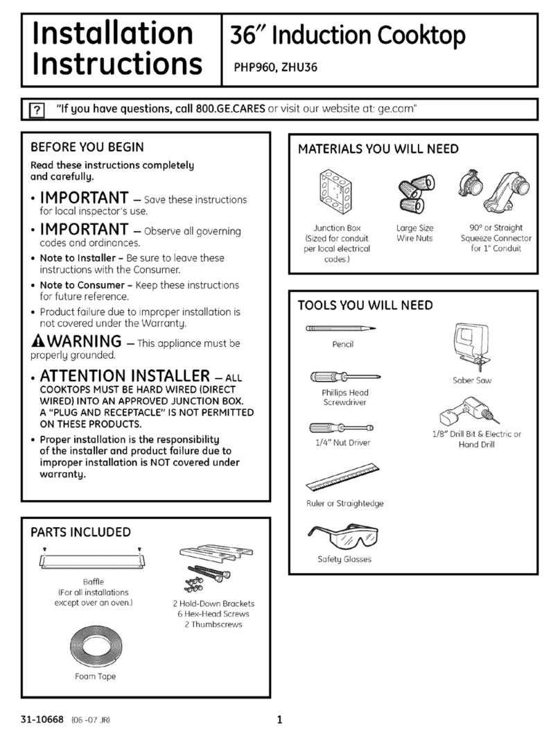 GE Profile PHP960 User manual