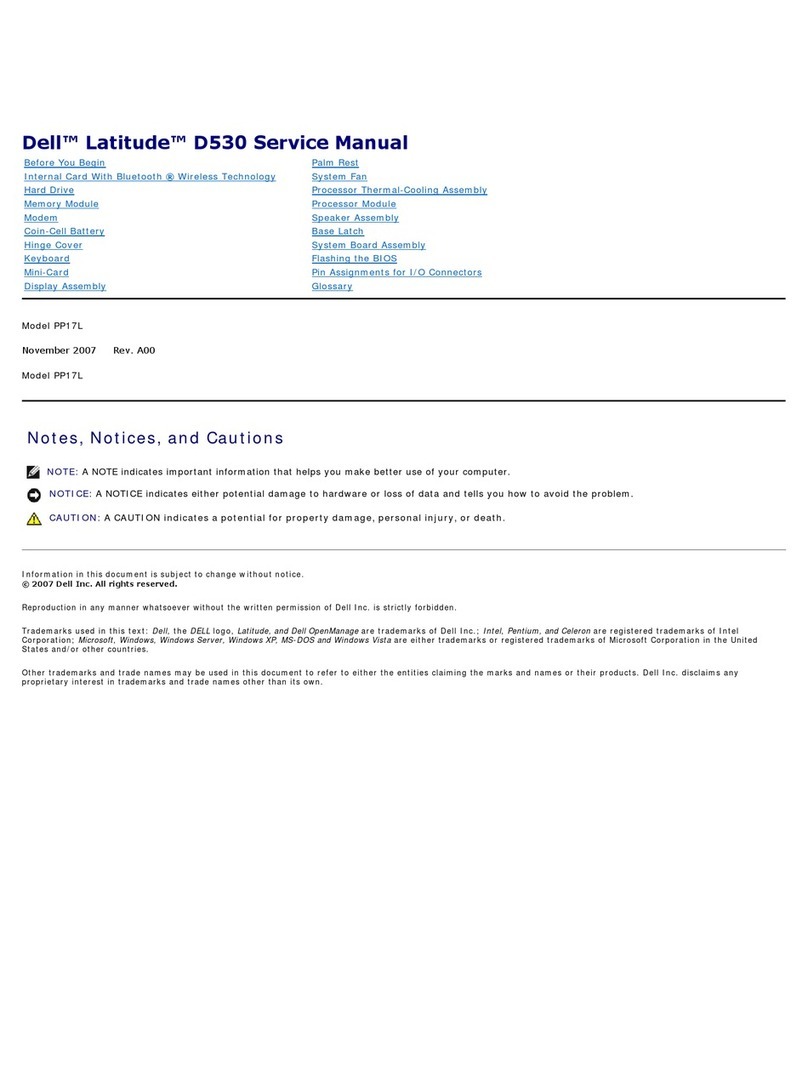 Dell Latitude D530 User manual