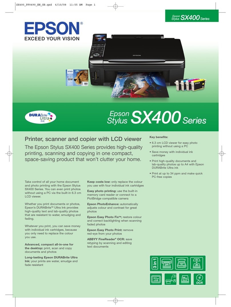 Epson Stylus SX400 Series User manual