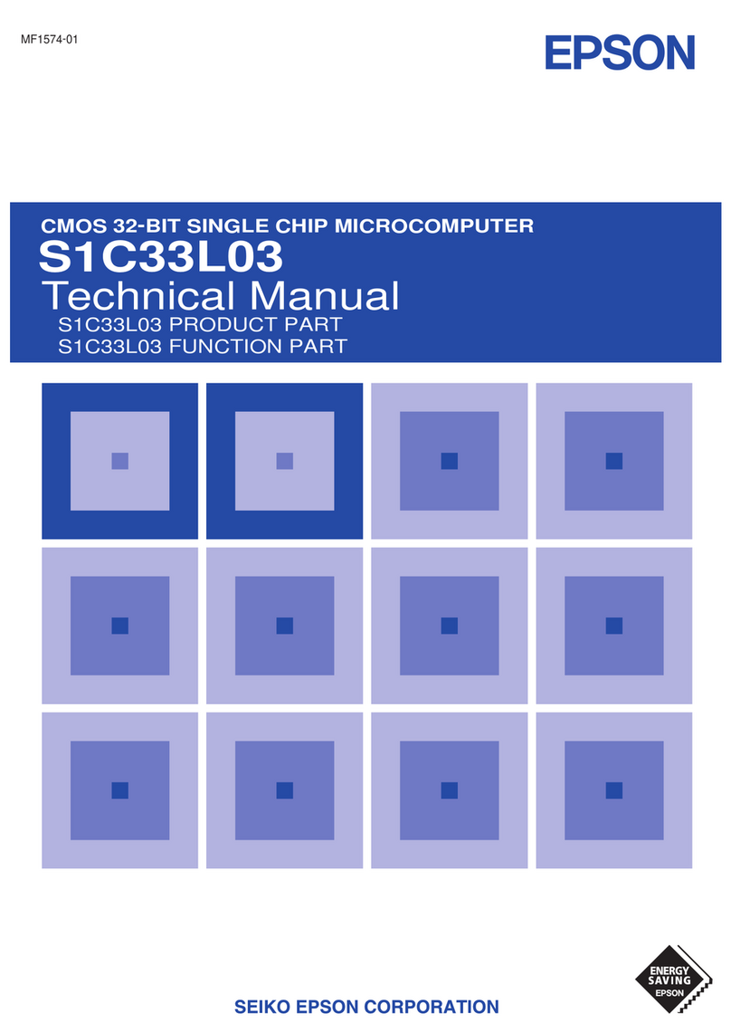 Epson CMOS 32-Bit Single Chip Microcomputer... User manual
